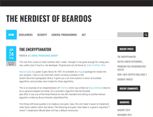Tablet Screenshot of nerdybeardo.com